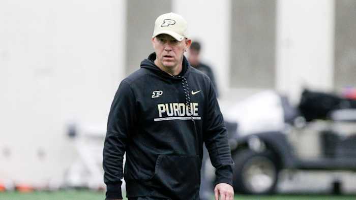 Purdue football coach Jeff Brohm